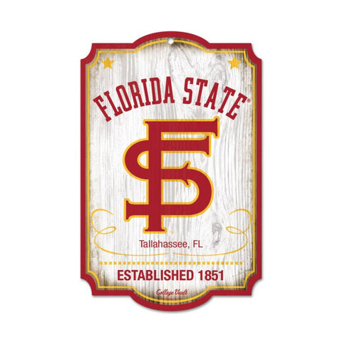 FSU Wood Sign 11x17 Vault