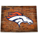 Broncos 24" Wood State Road Map Sign Large