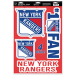 Rangers 11x17 Cut Decal NHL