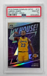 Lakers LeBron James 2019 Panini Donruss Optic My House No.13 PSA Graded 10 Gem Mint Single Card