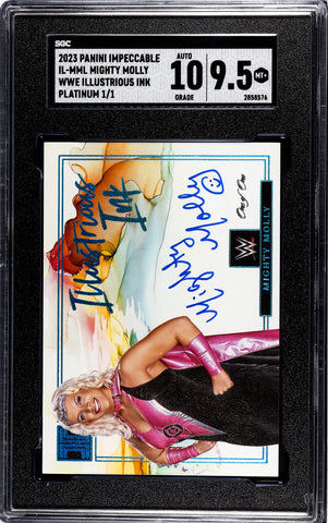 Mighty Molly 2023 Panini Impeccable No.IL-MML #1/1 SGC Graded 9.5 Autographed Single Card