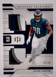 Eagles Jalen Carter 2023 Panini National Treasures No.RDM-JCR #25/49 Relic Rookie Single Card