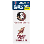 FSU 4x8 2-Pack Decal Slogan and Logo