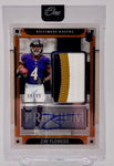 Ravens Zay Flowers 2023 Panini One No.124 #08/99 Autographed Relic Rookie Single Card