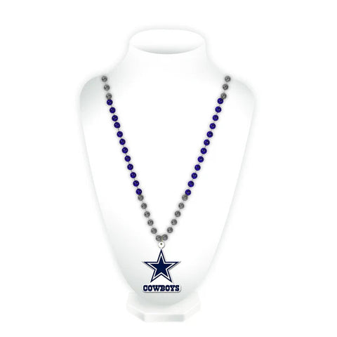 Cowboys Team Beads w/ Medallion Logo & Name