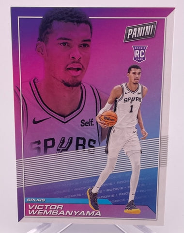 Spurs Victor Wembanyama 2023-24 Panini Player of the Day No.51 Rookie Single Card