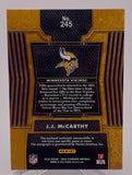 Vikings J.J. McCarthy 2024 Panini Gold Standard No.245 #20/24 Autographed Relic Rookie Single Card