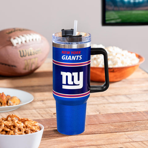 Giants 40oz Stainless Steel Canyon Cup w/ Straw NFL