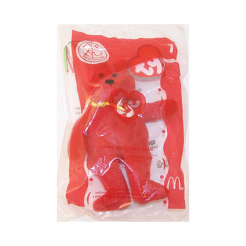 TY Beanie Baby McDonald's Teenie 4.5" - #1 Happy Meal 25th the Bear 2004