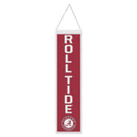 Alabama 8"x32" Wool Banner Slogan