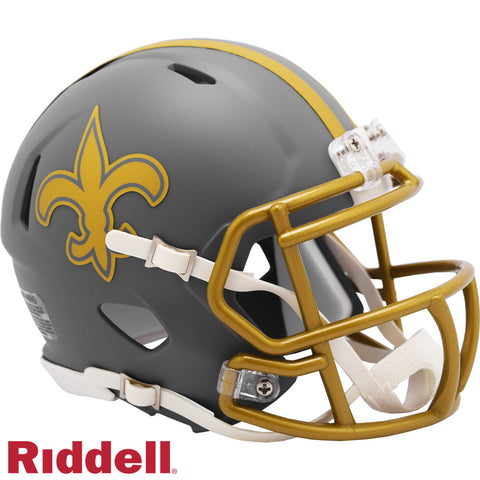 Saints Mini Helmet Speed Alternate Slate