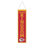 Chiefs 8"x32" Wool Banner Slogan