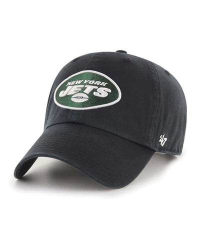 Jets Hat 47' Clean Up Adjustable Black