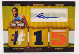 Knicks Earl Monroe 2007 Topps Triple Threads No.TTRA-46 #4/9 Gold Autographed Single Card