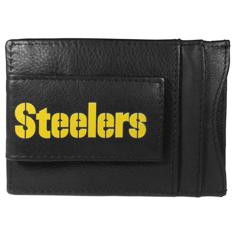 Steelers Leather Cash & Cardholder Magnetic Name