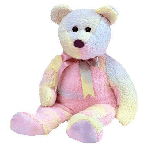 TY Beanie Baby Buddy 14" - Groovy the Ty-Dyed Bear 1999