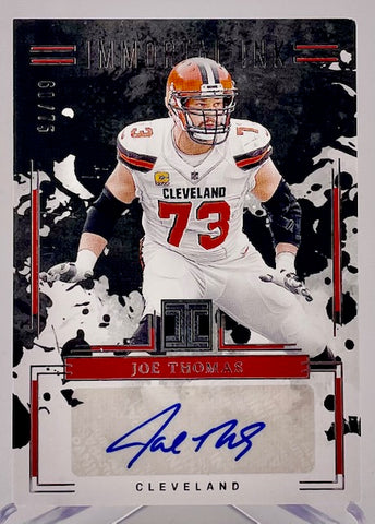 Browns Joe Thomas 2025 Panini Impeccable No.II-JTS #60/75 Autographed Single Card