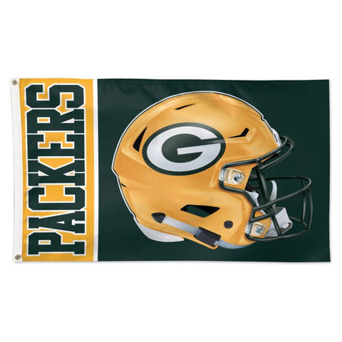 Packers 3x5 House Flag Deluxe Helmet