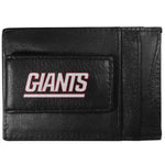 Giants Leather Cash & Cardholder Magnetic Name NFL