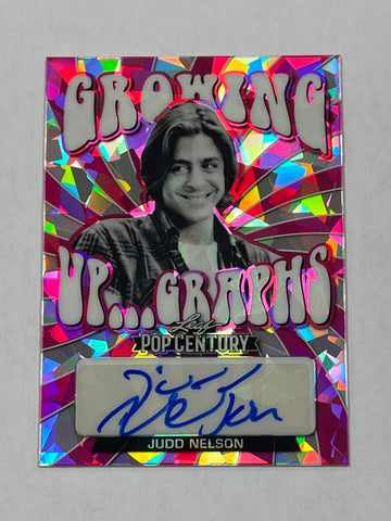 Actor Judd Nelson 2022 Leaf Metal Pop Century No.GUG-JN1 1/7 Autographed Single Card