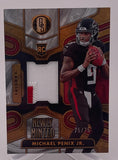 Falcons Michael Penix Jr 2024 Panini Gold Standard No.NMM-MPJ #75/75 Relic Rookie Single Card