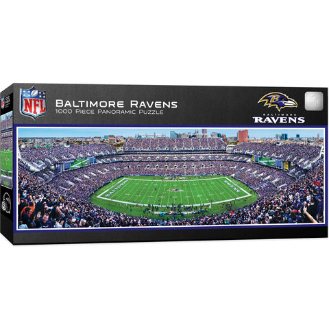 Ravens 1000-Piece Panoramic Puzzle Center View