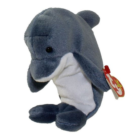 TY Beanie Baby 6.5" - Echo the Dolphin 1996