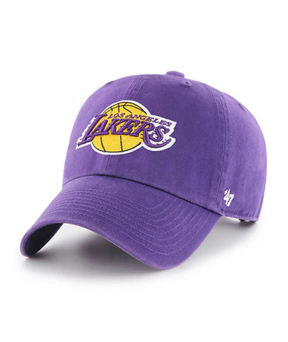 Lakers Hat 47' Clean Up Adjustable Purple