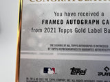Reds Sonny Gray 2021 Topps Gold Label No.FA-SGR Autographed Single Card