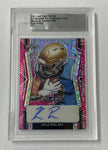 UCLA Kyle Philips 2022 Leaf Flash Pre-Production 1/1 Pink Sparkle Autographed Rookie Single Card