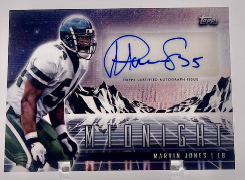 Jets Marvin Jones 2024 Topps Midnight No.HZS-MJ Autographed Single Card
