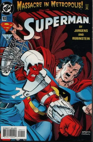 Superman Issue #92 August 1994 Comic Book