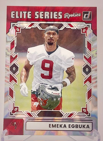 Buccaneers Emeka Egbuka 2025 Panini Donruss No.ESR-EEA Rookie Single Card