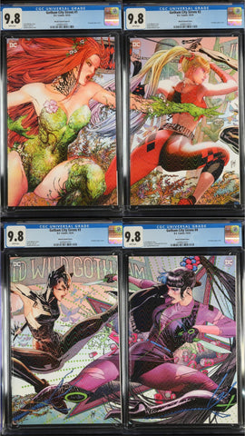Gotham City Sirens Issues #1-4 October 2024 Prismatic Gloss Covers CGC Graded 9.8 Comic Book Set-of-4