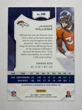 Broncos Javonte Williams 2021 Panini Playoff No.215 #1/1 Autographed Rookie Single Card