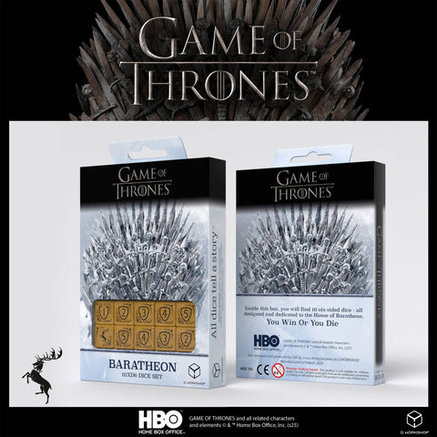 Game of Thrones Dice Set 10xD6 - Baratheon