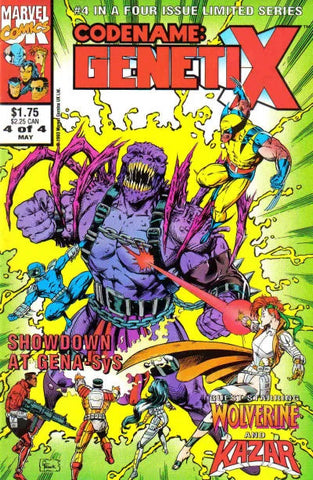 Codename: Genetix Issue #4 April 1993 Comic Book