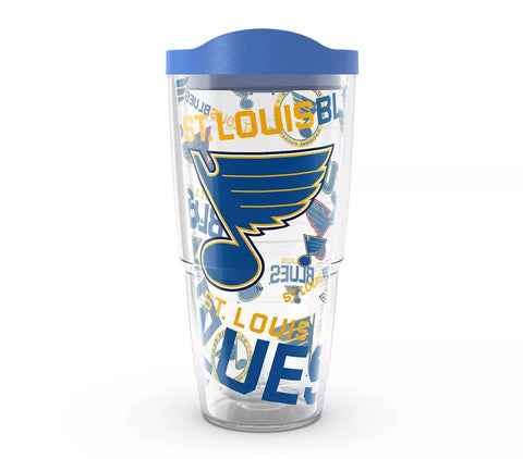 Blues 24oz All Over Tervis w/ Lid