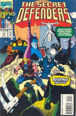 The Secret Defenders Issue #10 December 1993 Comic Book