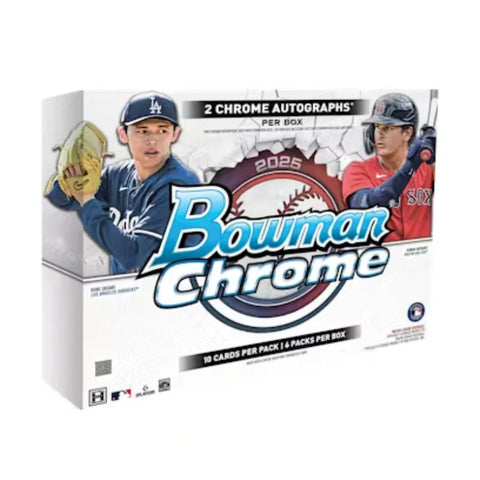 2025 Bowman Chrome MLB Hobby 12-Box Sealed Case