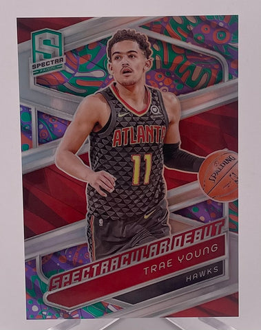 Hawks Trae Young 2023-24 Panini Spectra No.183 Single Card