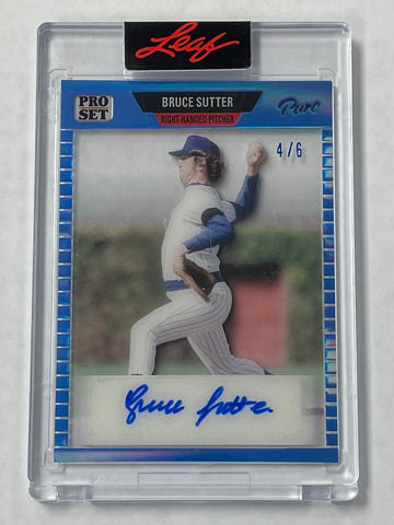 Cardinals Bruce Sutter 2023 Leaf Pro Set Pure No.89-BS1 4/6 Autographed Single Card