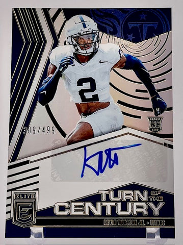 Titans Kevin Winston Jr 2025 Panini Donruss Elite No.TOC-KWI #309/499 Autographed Rookie Single Card