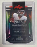 Alabama Bryce Young 2023 Leaf Metal Football No.PA-BY1 2/4 Autographed Rookie Single Card