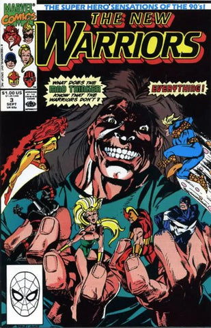 The New Warriors Issue #3 September 1990 Comic Book