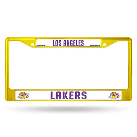 Lakers Chrome License Plate Frame Color Yellow