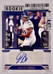 Titans Jabari Small 2024 Panini Contenders No.201 Autographed Rookie Single Card