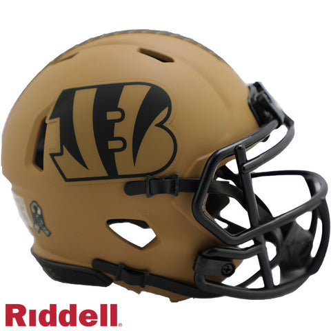 Bengals Mini Helmet Speed Salute to Service 2023