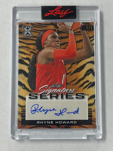 Atlanta Rhyne Howard 2022-23 Leaf Signature Series No.BA-RH1 1/1 Autographed Rookie Single Card