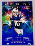 Patriots Drake Maye 2025 Panini Origins No.62 #43/99 Single Card